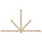 Ekena Millwork Kennewick Rough Sawn Timber Gable Bracket, Douglas Fir, 108"W x 58"H x 4"D x 4"F, 13/12 Pitch GBW108X58X0404KEN00RDF - alternate 1